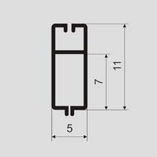 Плакатный профиль № 11 (планки для плакатов). Схема размеров. Плакатный профиль № 11 (планки для плакатов). Схема размеров.