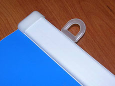 Плакатный профиль № 24 (планки для плакатов и баннеров). Плакат в сборе.