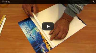 Подвешивание календарей (плакатов) с помощью профиля № 15, видео.